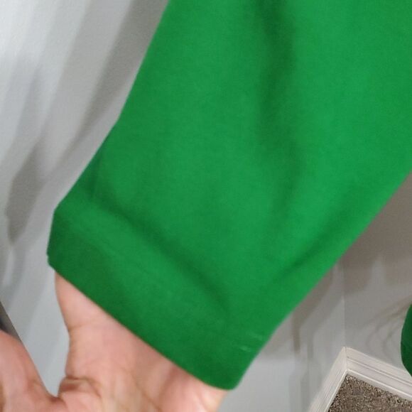 BOB MACKIE, wearable art tunic top. GREEN size medium.  3/4 sleeves. ST. PATRICK - Picture 3 of 6